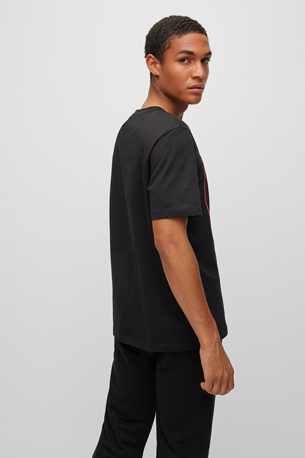 T-SHIRT HUGO - 001 BLACK